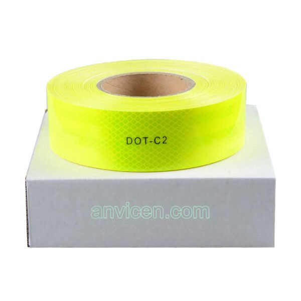 DOT-C2 Diamond Grade Fluorescent Yellow-Green Reflective Tape For Truck - Image 3