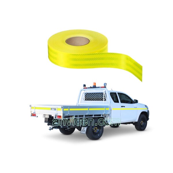 DOT-C2 Diamond Grade Fluorescent Yellow-Green Reflective Tape For Truck - Image 4