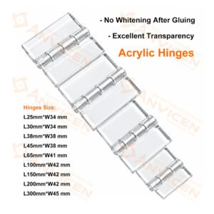 clear acrylic hinges